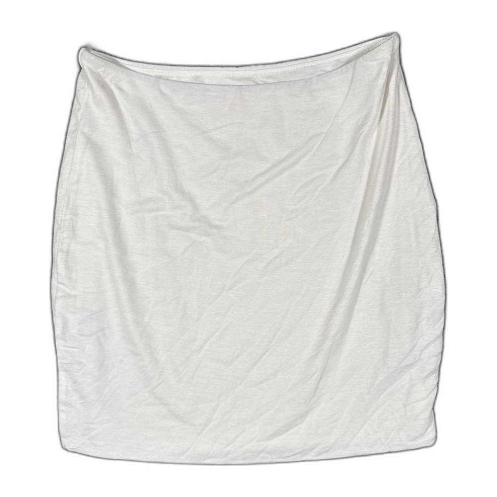 Amable Womens Small White Bodycon Mini Skirt Stretch NWOT Summer Party Going Out